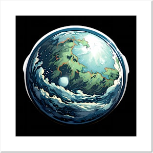 Fantasy Earth Globe Posters and Art